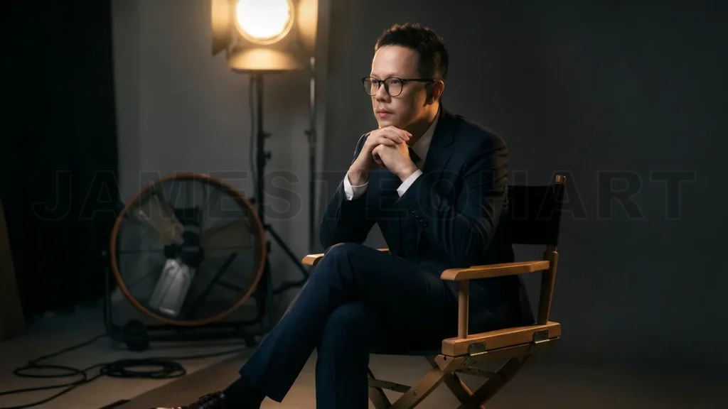 
Asian Businessman Contemplating in Office Chair