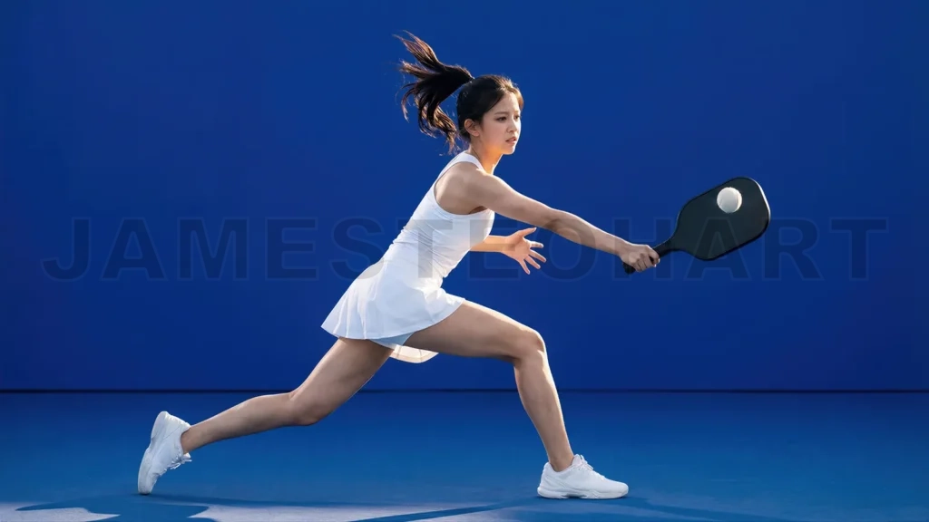 
Asian Female Athlete Playing Basketball Action Shot