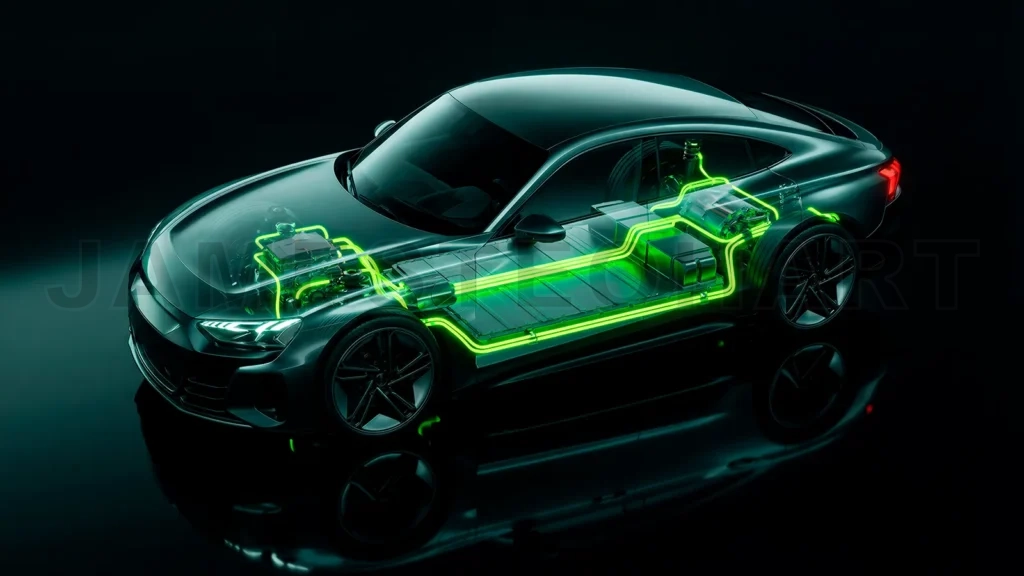 
3D Electric Car Chassis Clean Energy Concept