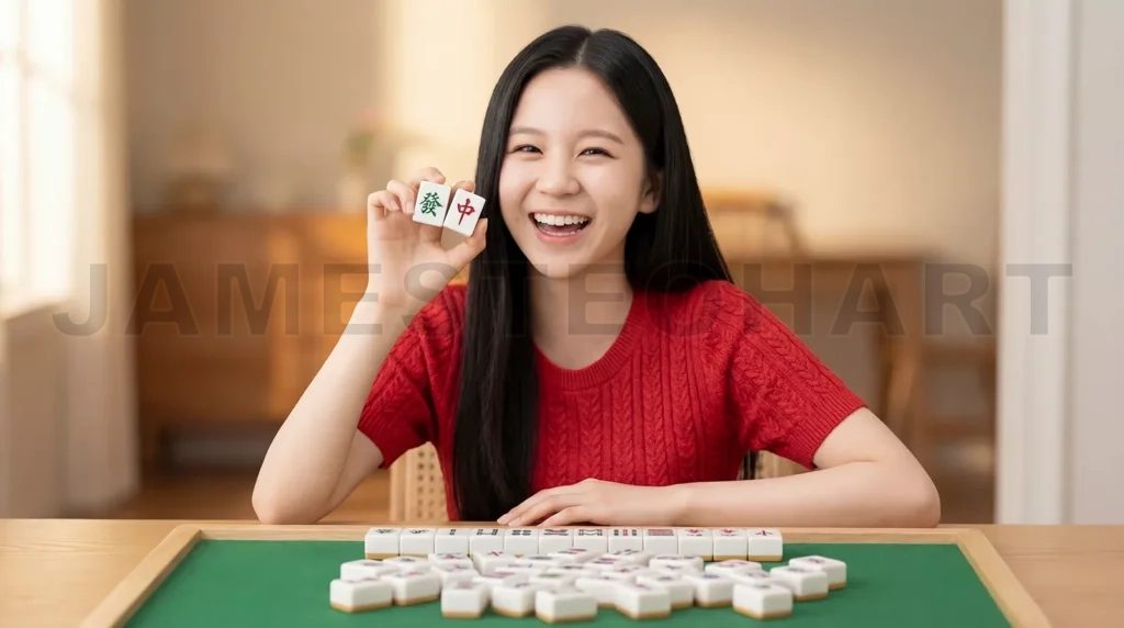 
Asian Woman in Traditional Cheongsam Celebration