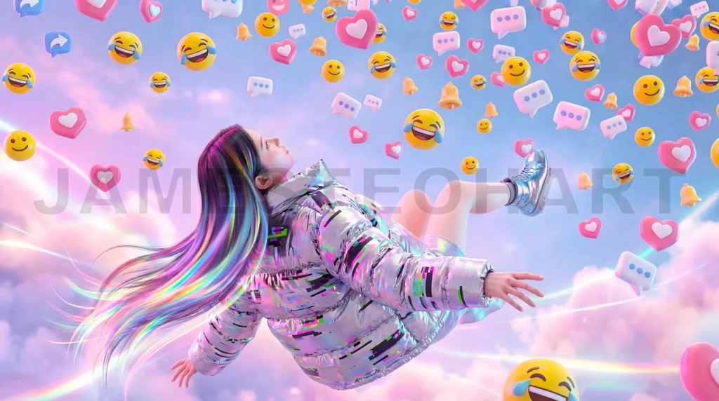 
Colorful Social Media Notification Bell Concept