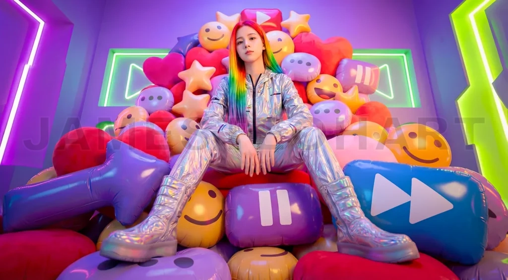 
Abstract Social Media Audience Connection Concept