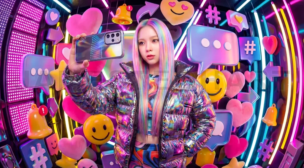 
Augmented Reality Branding Social Media Concept