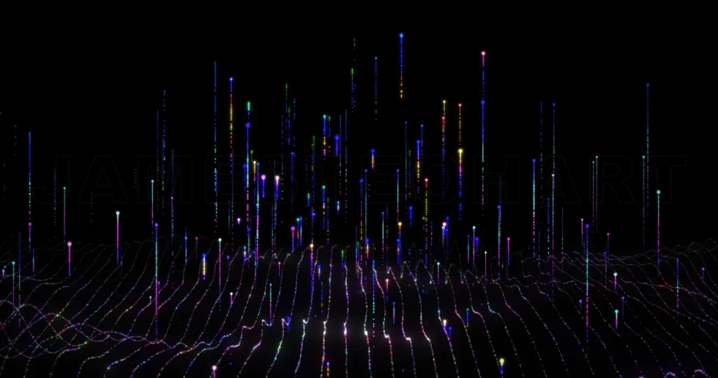 
Abstract dot point connect with gradient line and aesthetic Intr