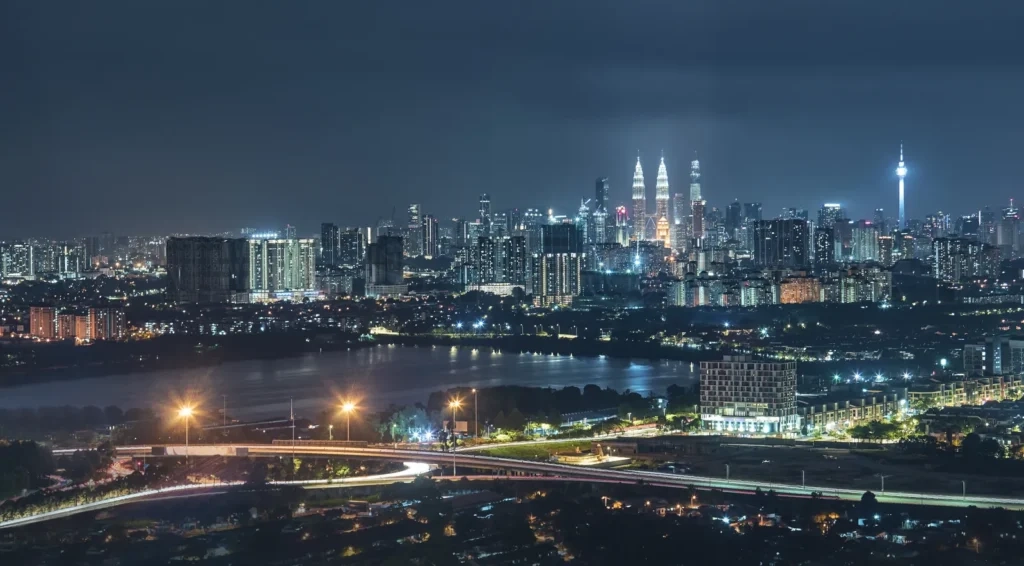 
Panorama View In The Middle Of Kuala Lumpur Cityscape Skyline