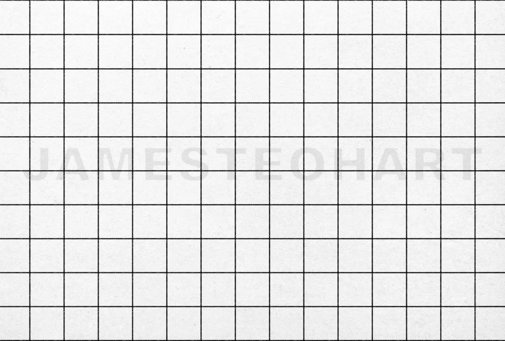 
White squared notebook paper sheet background texture forming grid