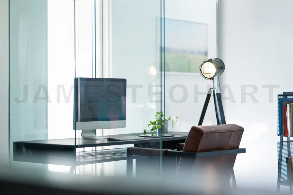 
Blurred And Defocused Office Workplace Background , For Commercial Business Ads Using Background