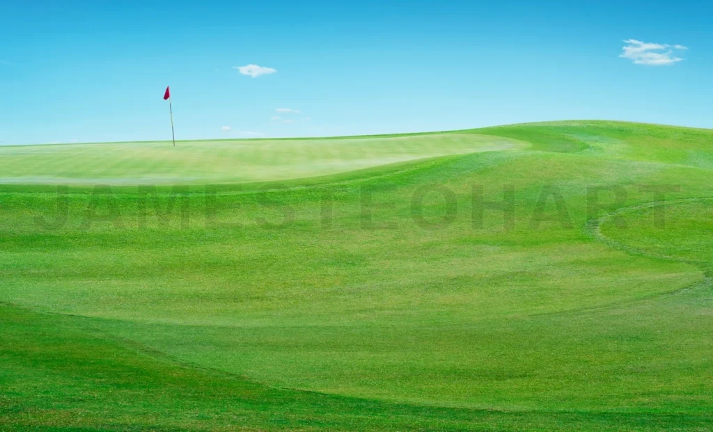 
Beautiful Perfect Scenery View Of Golf Course Green Grass Field