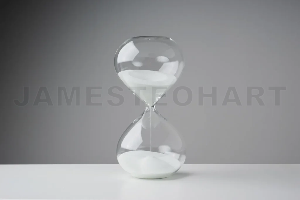 
Studio Photo Of A Hourglass,Sand Clock, Business Time Management Concept
