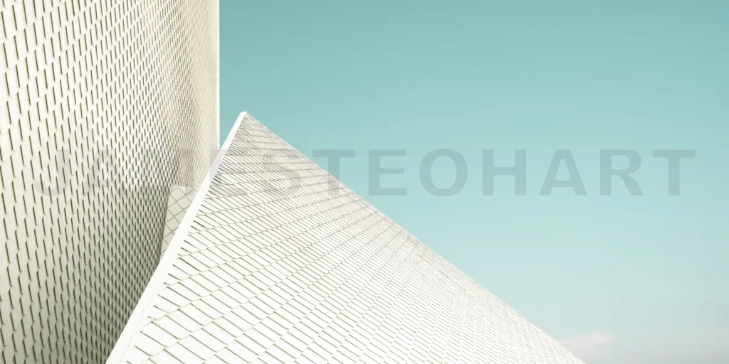 
Close Up Of A Geometric Structure Roof Fragments