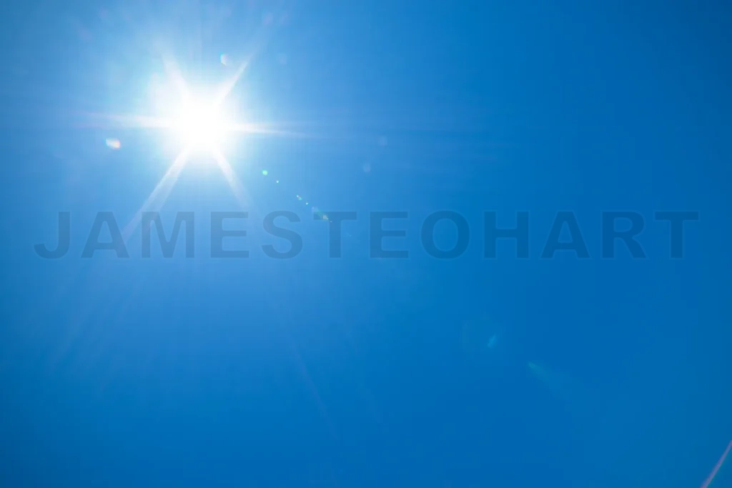 
Blue Sky With Sunny Sun