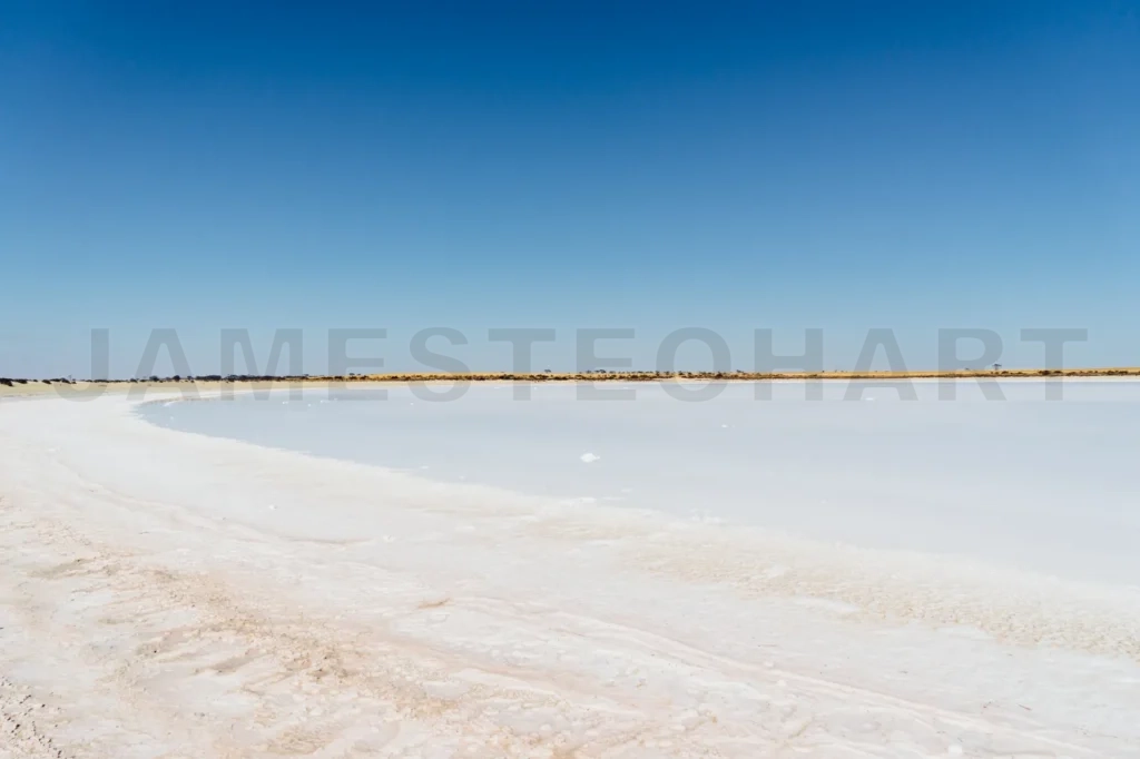 
Salt Lake On Mallee Hill Road Side , Westen Australia