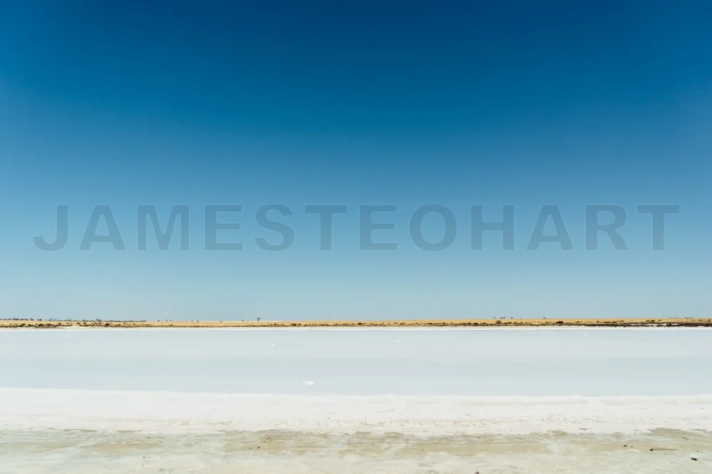 
Salt Lake On Mallee Hill Road Side , Westen Australia