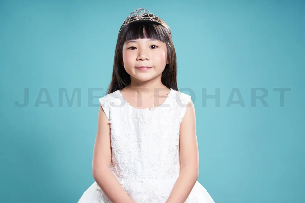 
Portrait Of Little Young Cute Asian Girl Wear Like A Princess