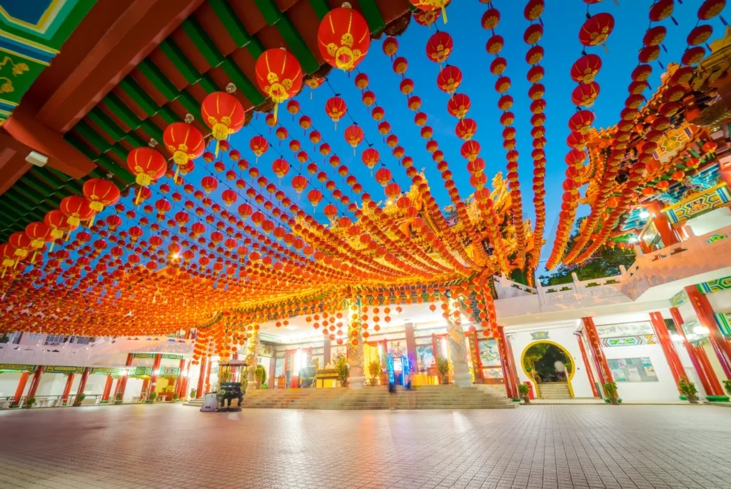 
Thean Hou Temple In Kuala Lumpur Malaysia During Chinese New Year Celebration
