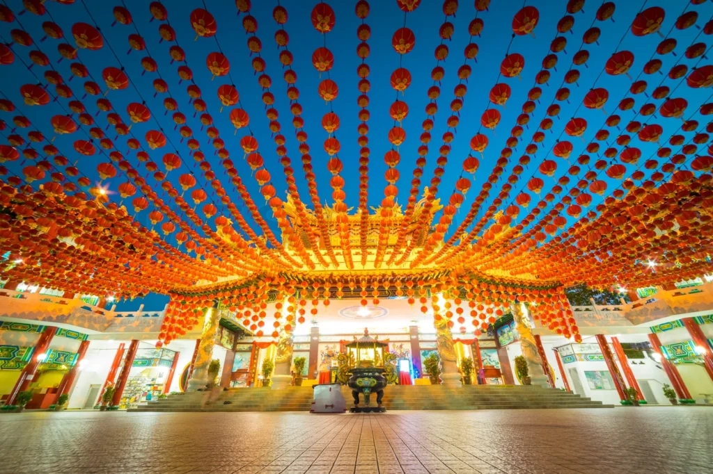
Thean Hou Temple In Kuala Lumpur Malaysia During Chinese New Year Celebration