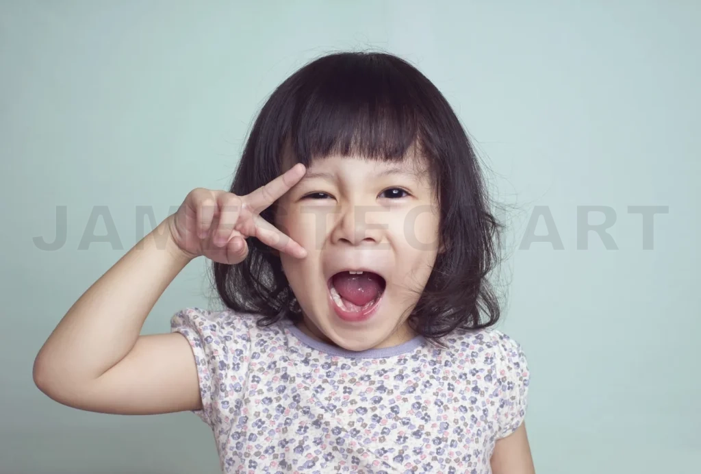 
Portrait Of Young Cute Girl