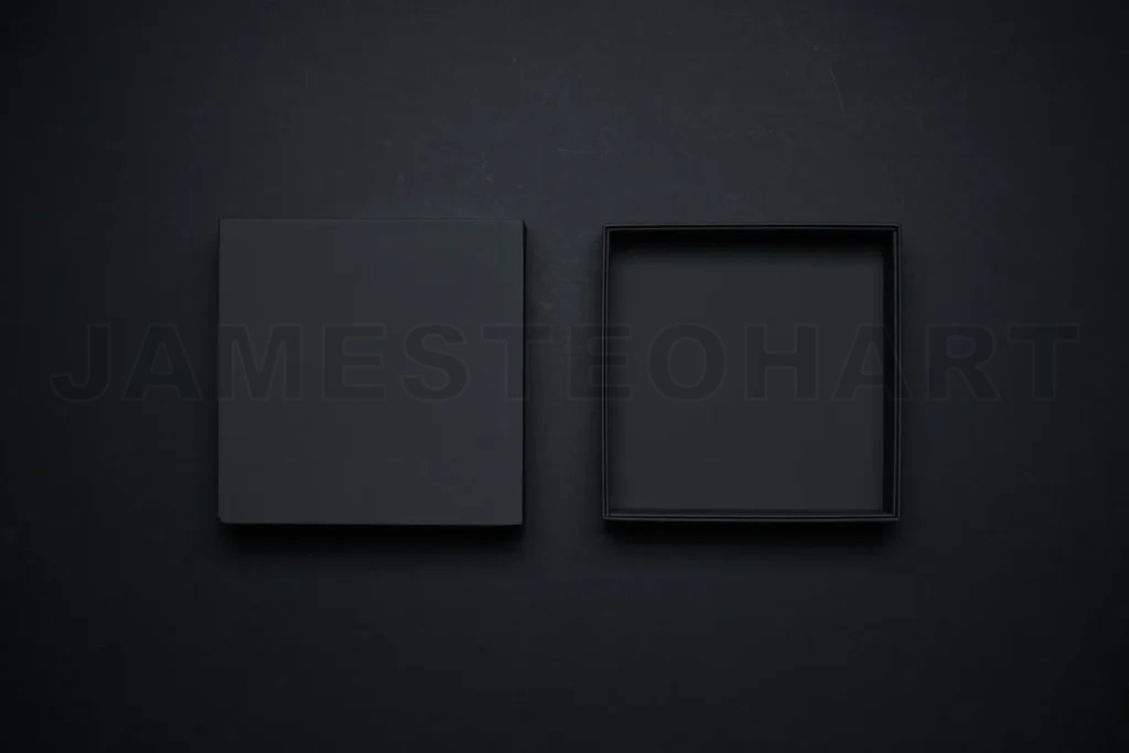 
Black gift box with lid for luxury branding