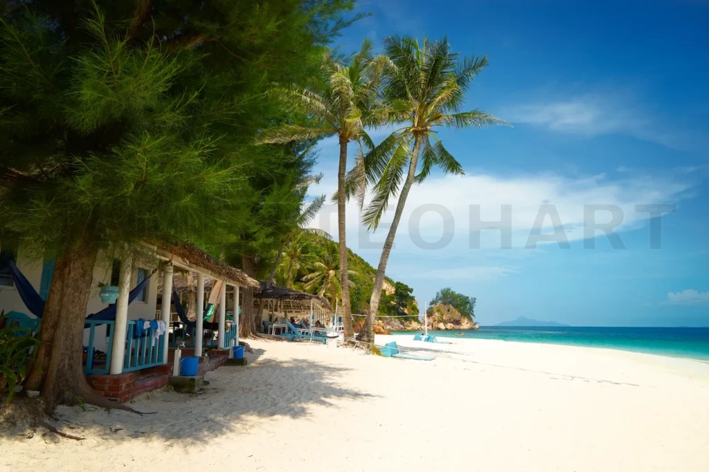 
Rawa Beach In Sunny Day , World Famous Destination, Beautiful Weather And Idyllic Tropical Island