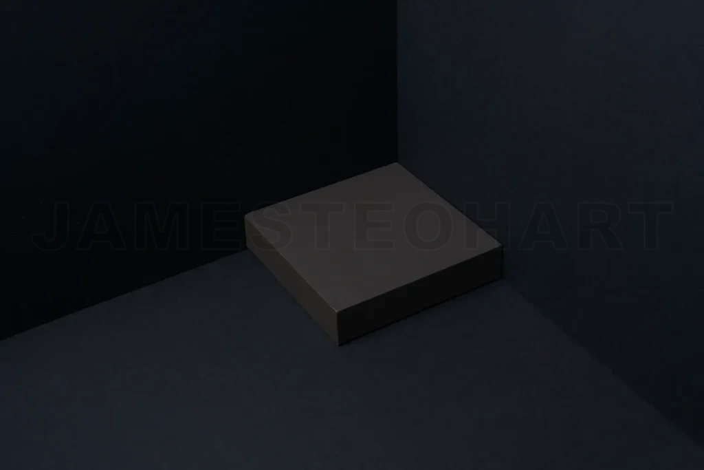 
Black product display stage platform box