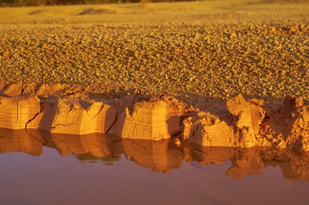 
Tropical Laterite Soil Or Red Earth Background
