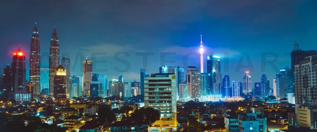 
Kuala Lumpur Skyline At Night