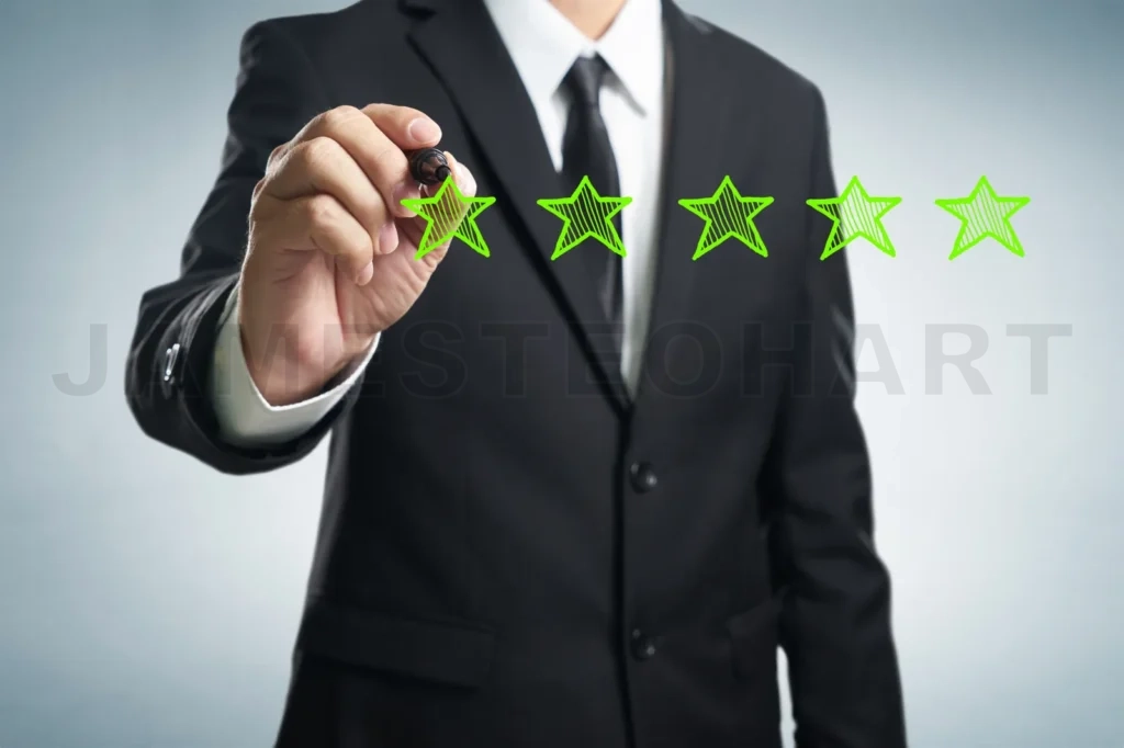 
Review, Increase Rating, Performance And Classification Concept