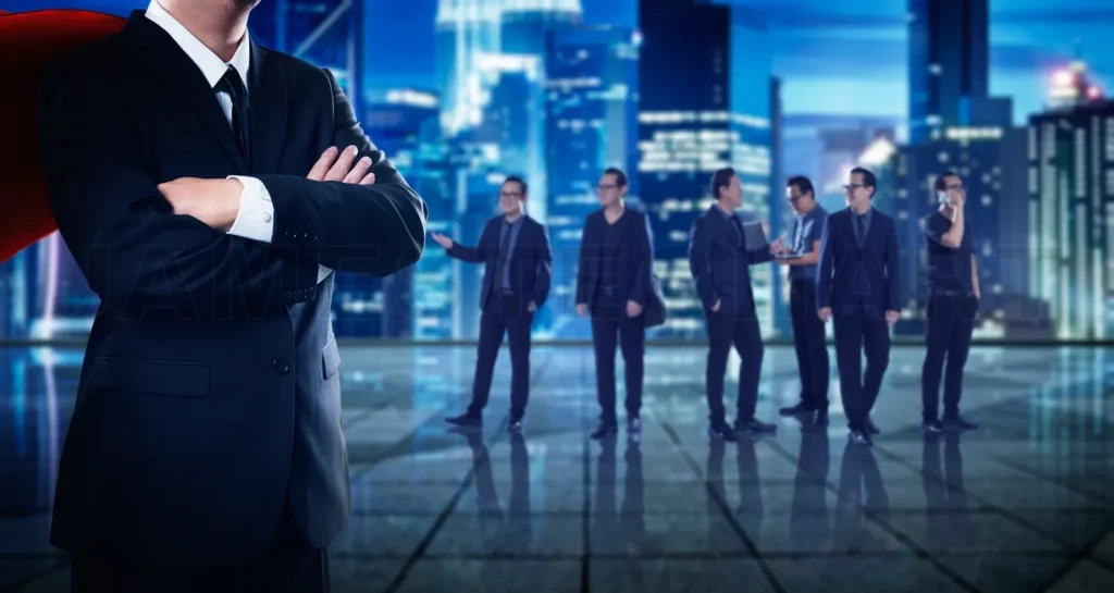 
A group of business elite concept