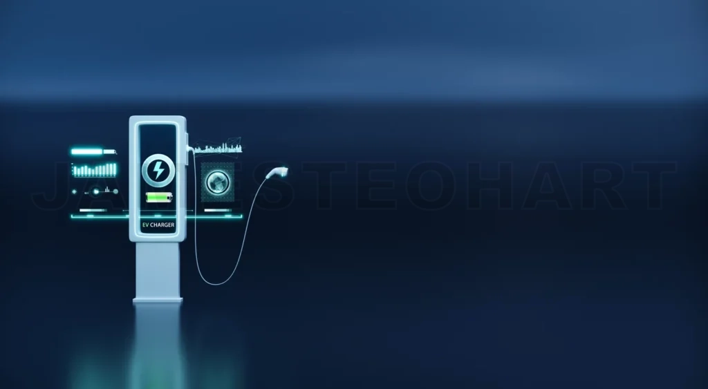 
Modern UI control information display charging station