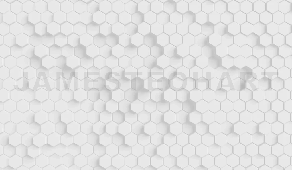 
Futuristic surface honeycom hexagon pattern