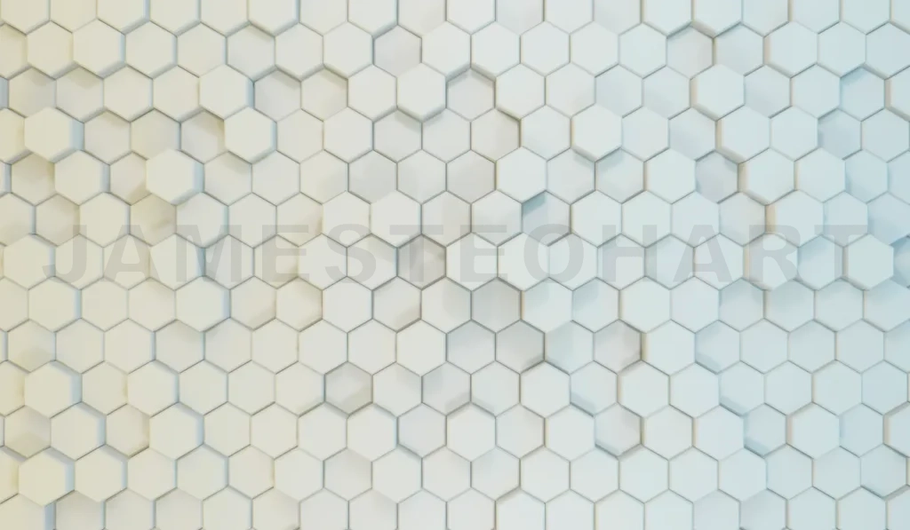 
Futuristic surface honeycom hexagon pattern