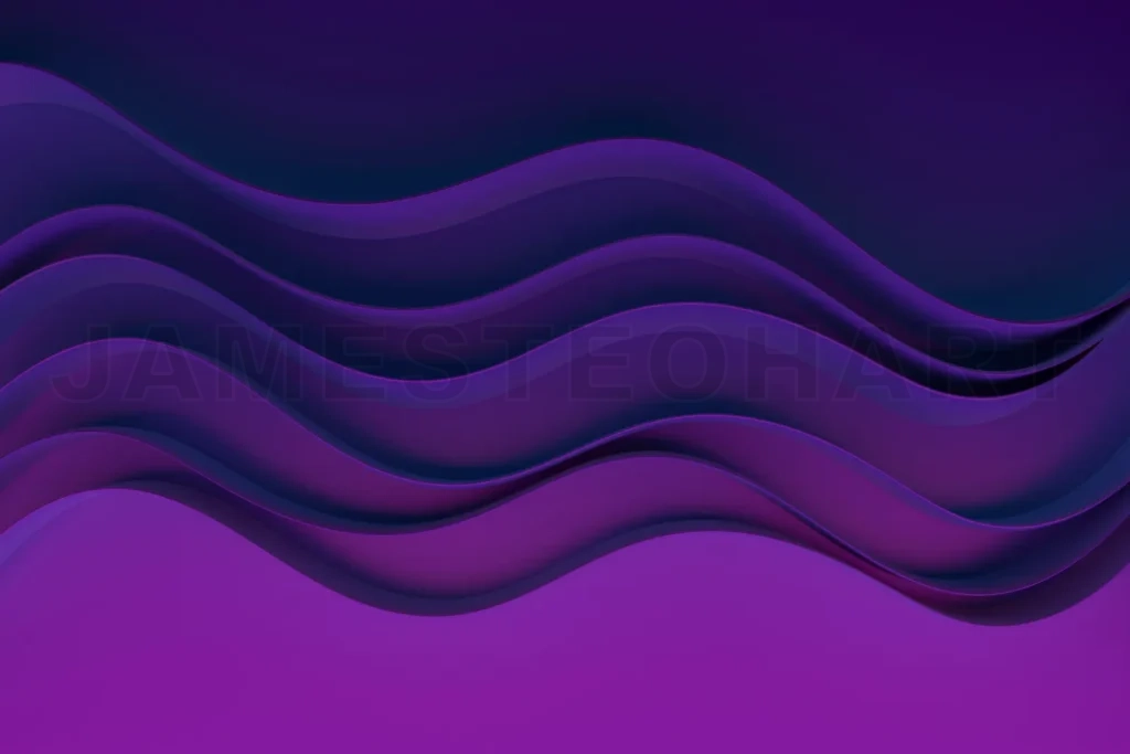 
3d Abstract purple waves background