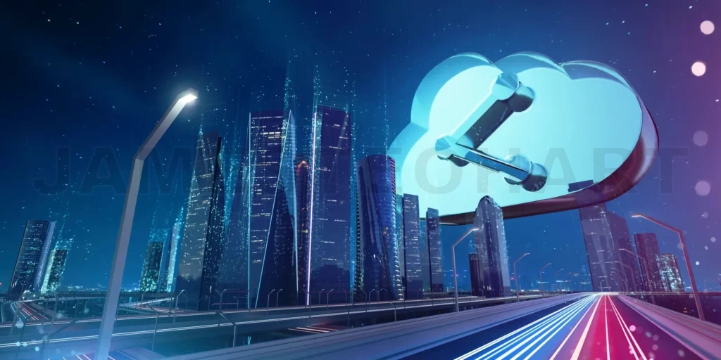 
Cloud storage technology concept