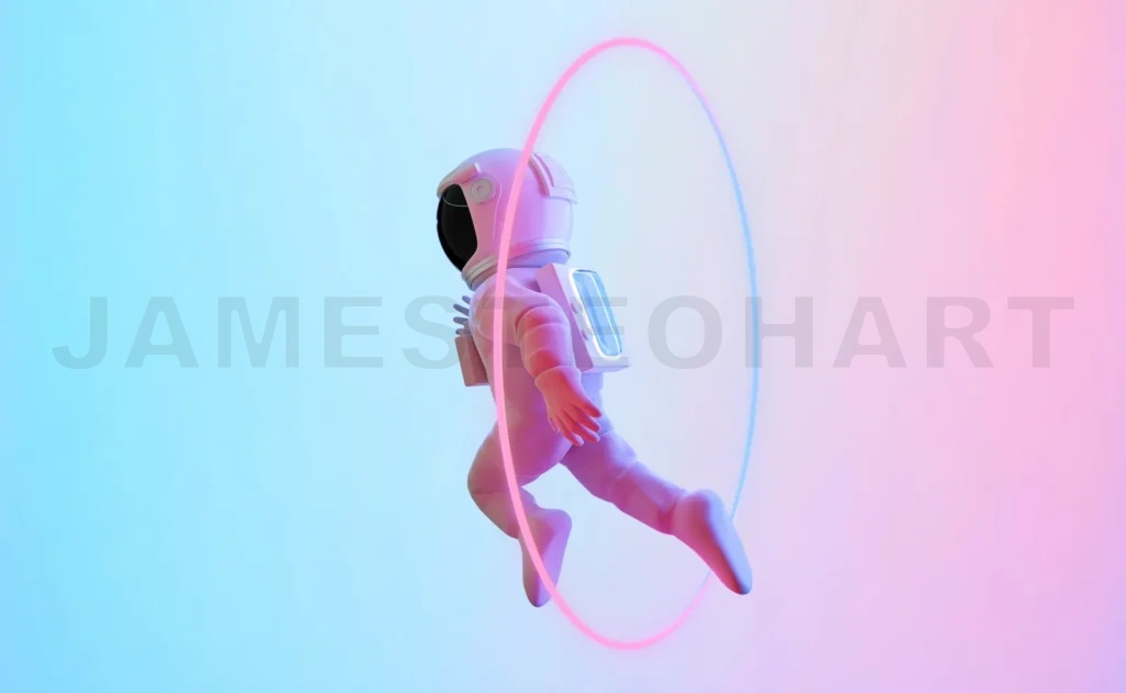 
Astronaut escape from the void