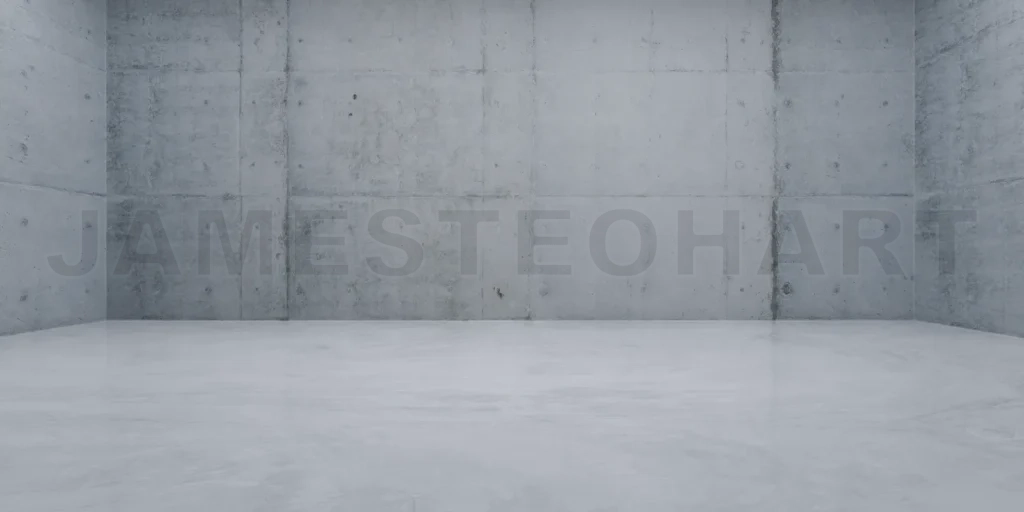 
Intdoor industry style concrete wall and floor