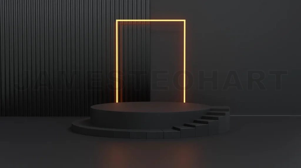 
Concept of product display platform.