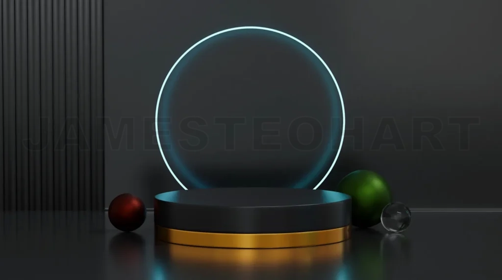 
Concept of product display platform.