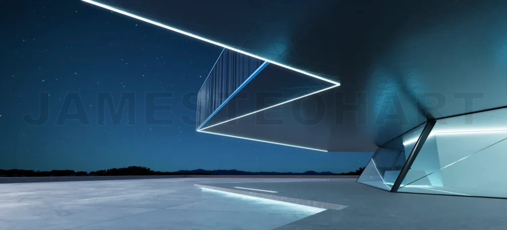 
Steel and glass modern building exterior