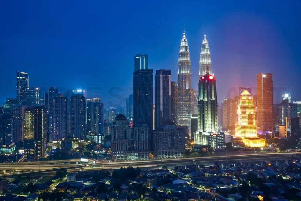 
Beautiful Kuala Lumpur city skyline