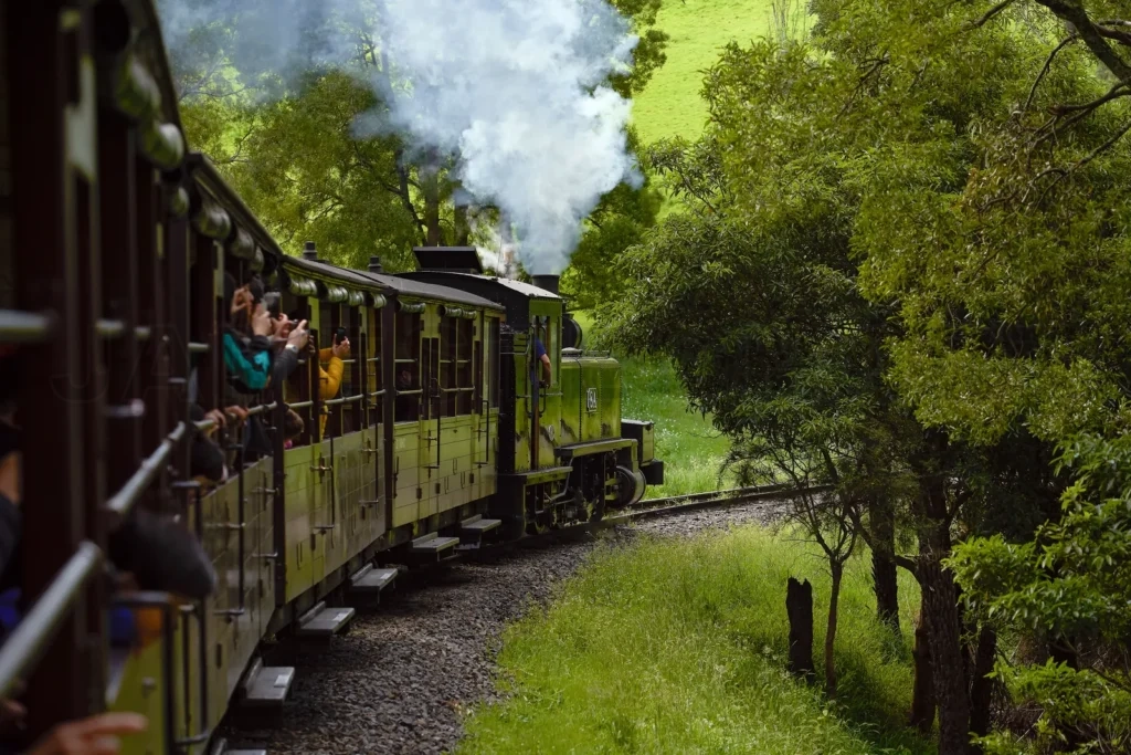 
Puffing Billy vintage steam train
