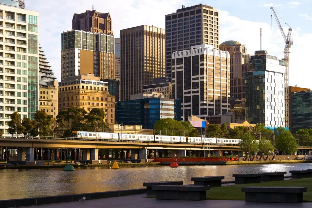 
A view of the Yarra River,CBD Melbourne