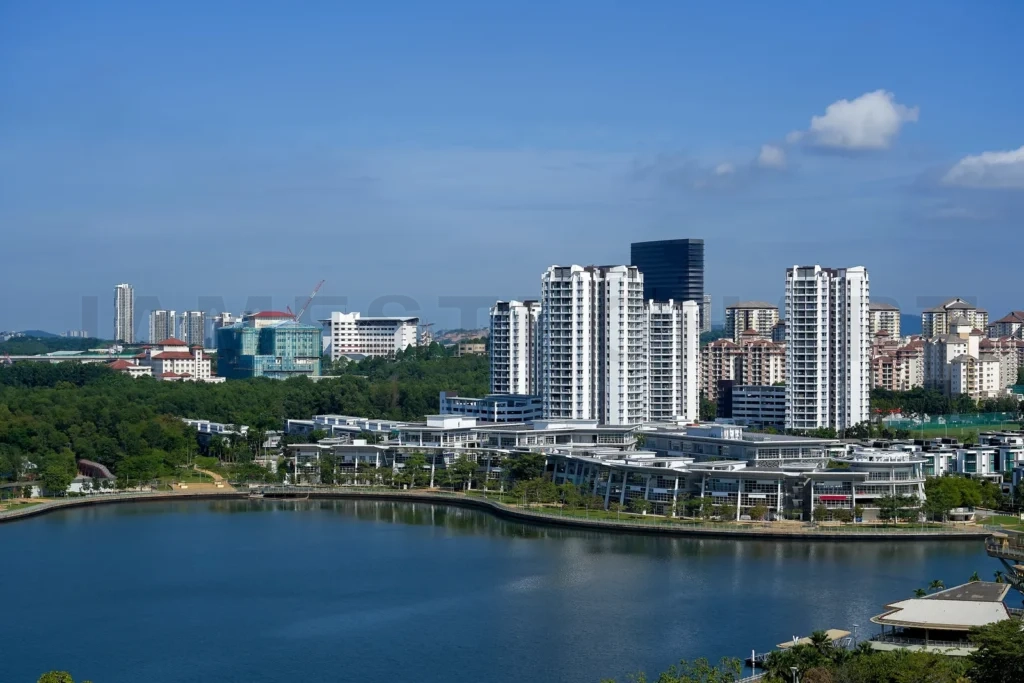 
Putrajaya city with lake at noon in Malaysia