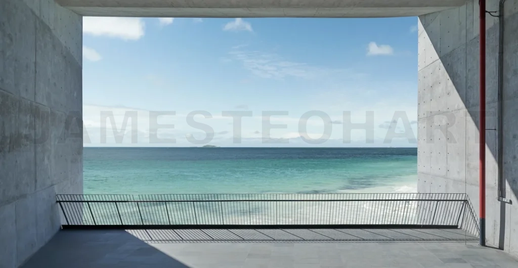 
Contemporary design cement balcony