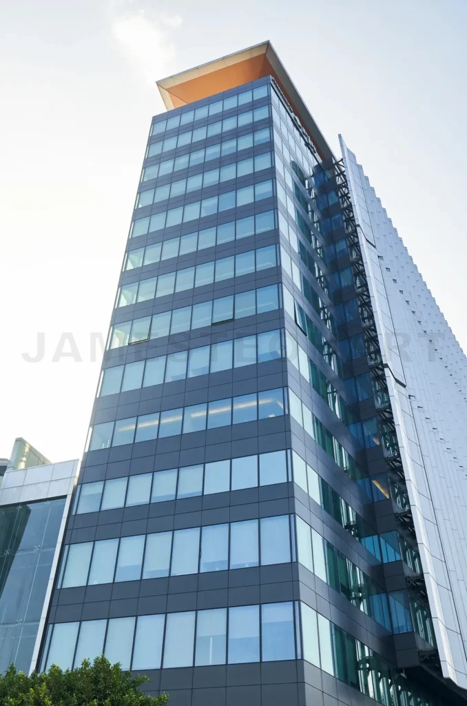 
Low angle view of office building