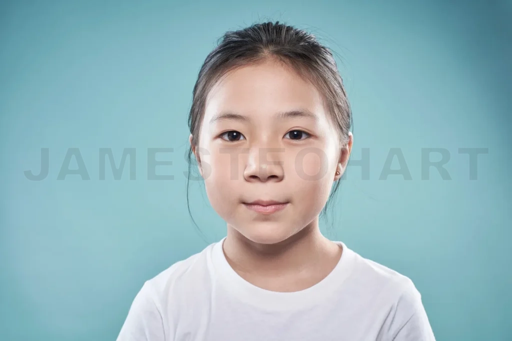 
Cute Asian little girl with happy expression