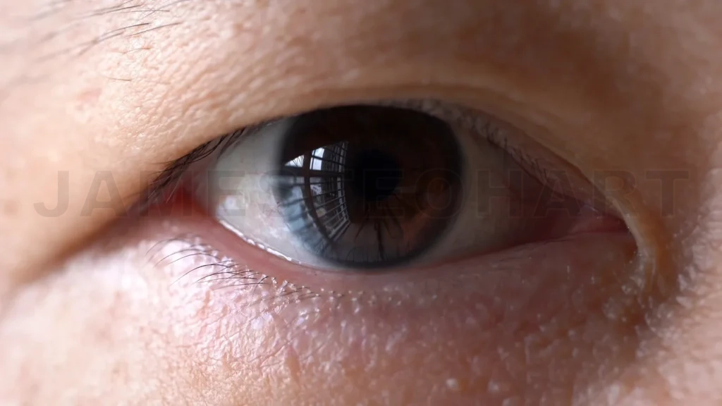 
Super macro shot of asian men eye