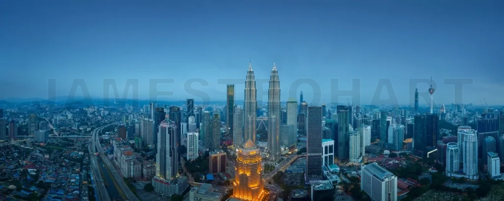 
Panorama cityscape view in the middle of Kuala Lumpur