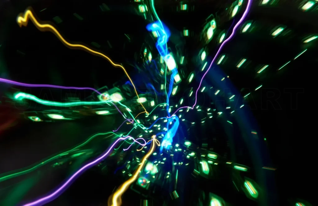 
Abstract glowing light