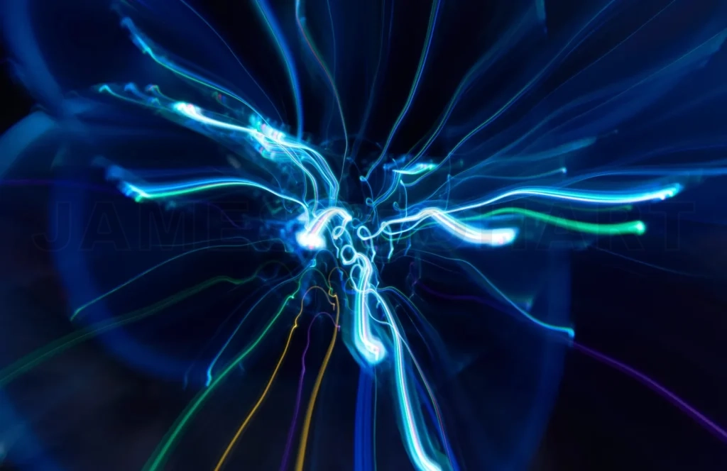 
Abstract glowing light