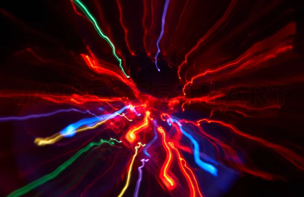 
Abstract glowing light